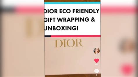 the eco shipping box dior.